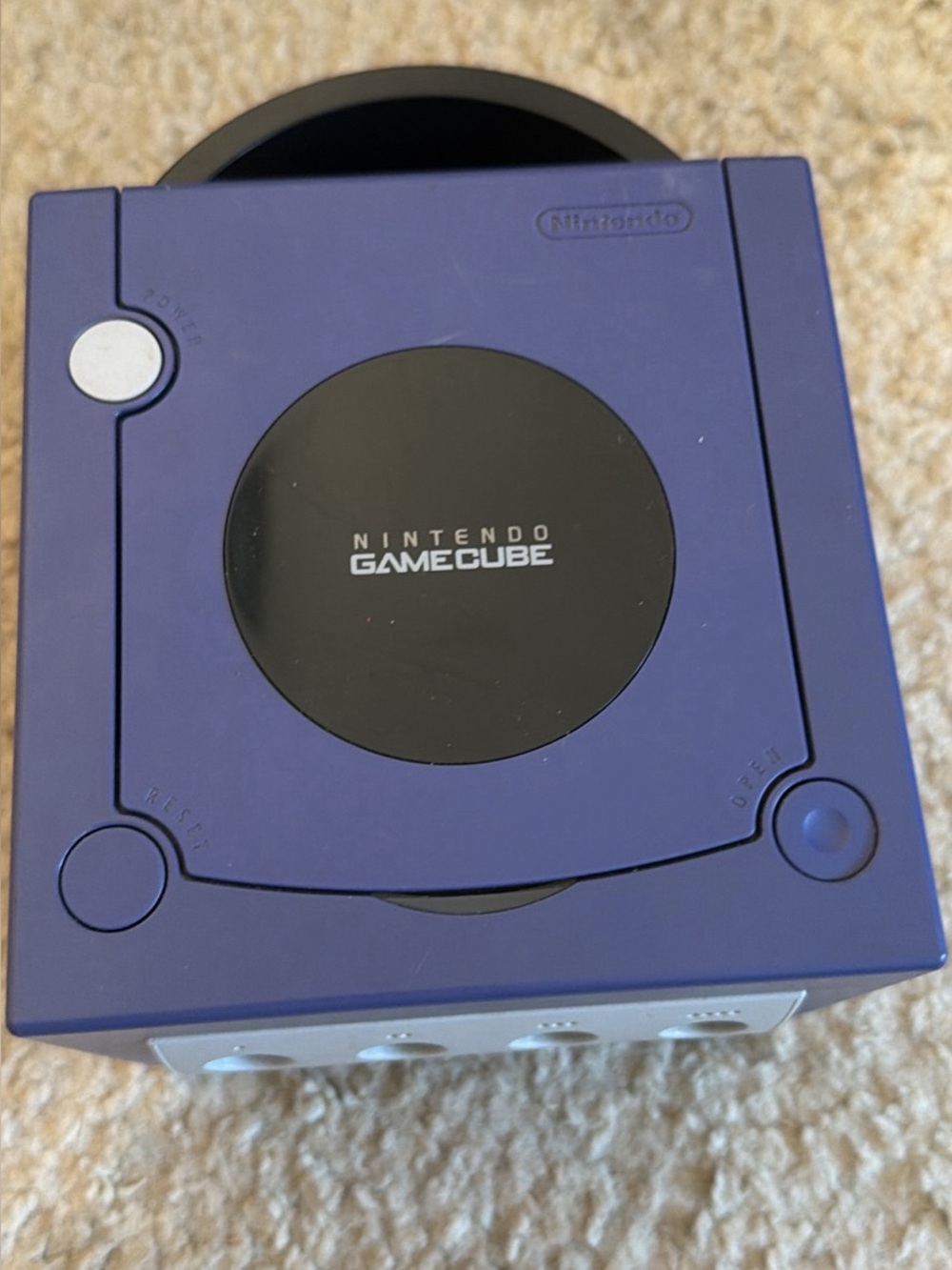 Nintendo GameCube Indigo Console - Nintendo Indigo w game boy attachment